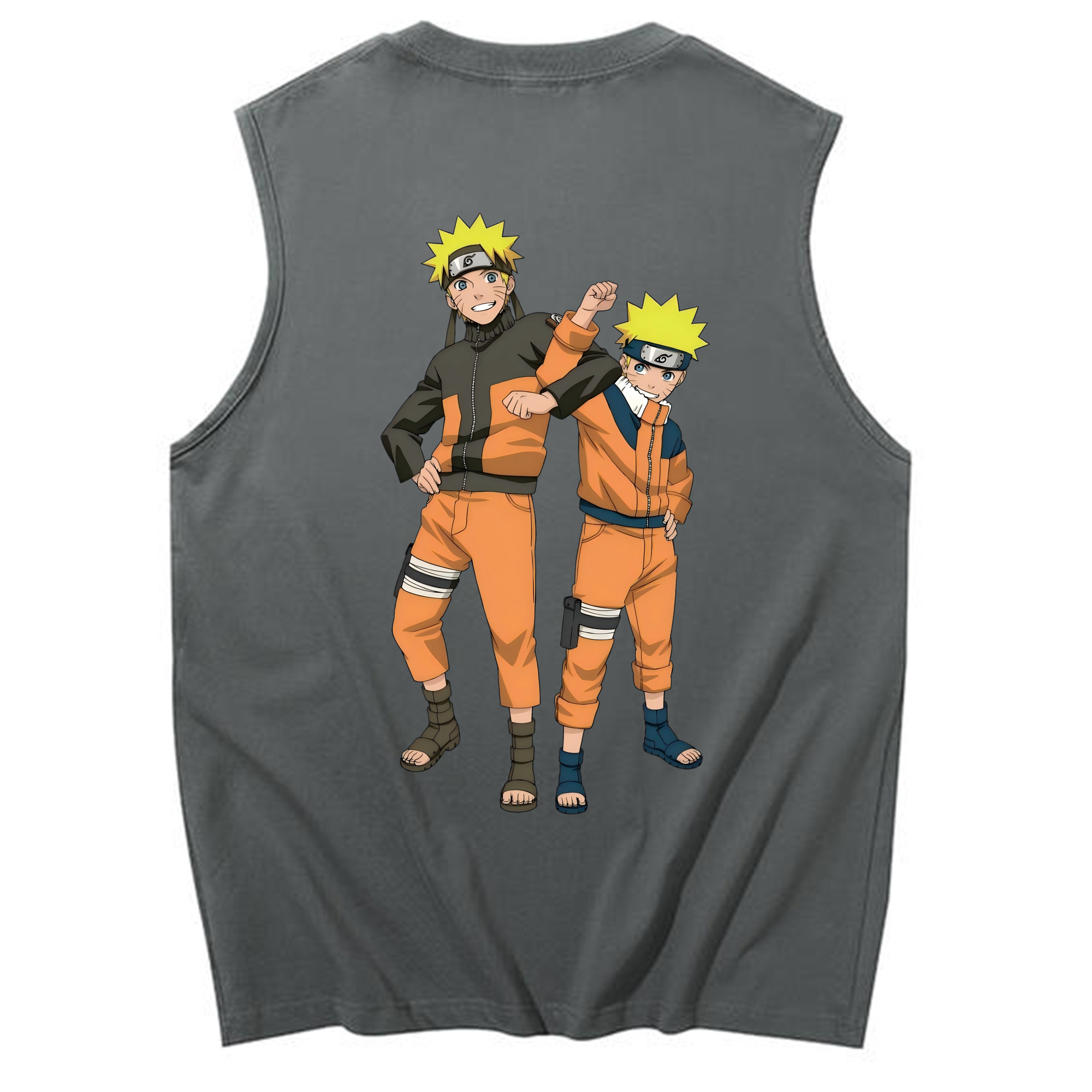 （画像用） NARUTO -ナルト- うずまき ナルト Uzumaki Naruto コットン100％タンクトップ（背面プリント）